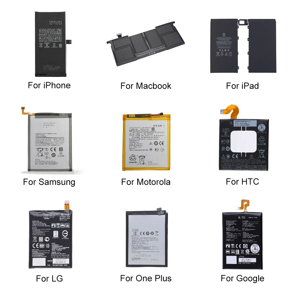 OEM Original Brand New Wholesale Mobile Phone Battery for iPhone Samsung LG Nokia HTC Huawei Xiaomi Cellular Cell Phone Lithium Batterie Accu Akku Li-ion MSDS